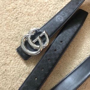 Leather GG Belt